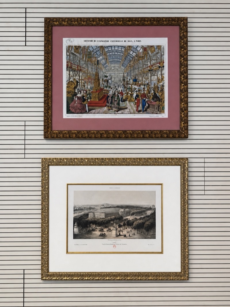Gravure des souvenirs de l'Exposition universelle de 1889 à Paris